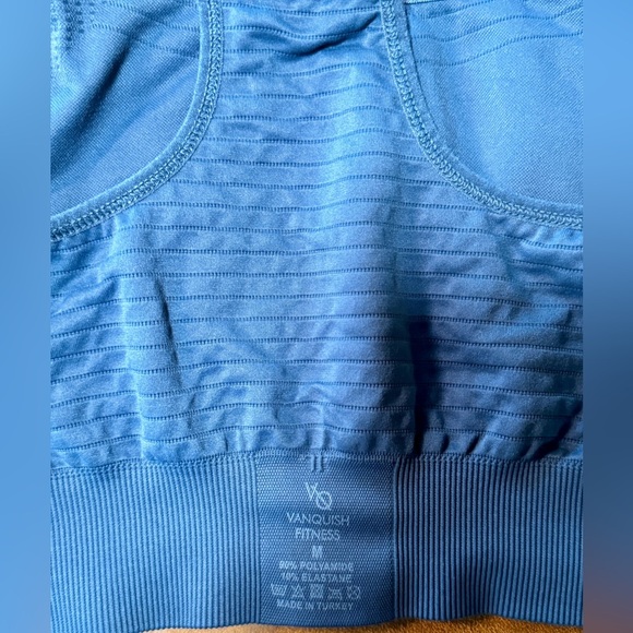 VANQUISH FITNESS | SPORTS BRA | DENIM BLUE | WOMEN'S SIZE M - Picture 3 of 4